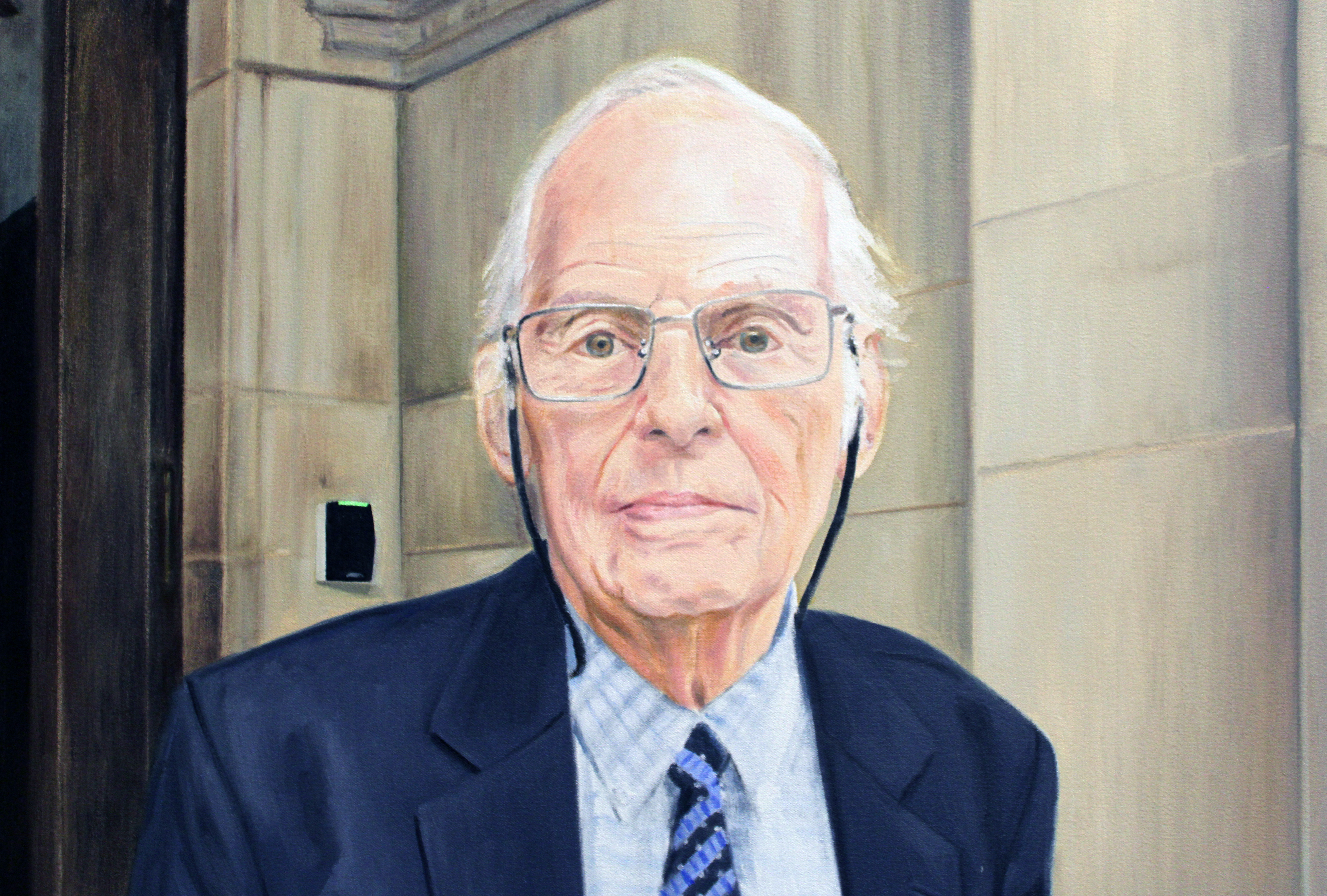 Falconer Hall solarium portrait of Michael J. Trebilcock by Canadian artist Joanne Tod