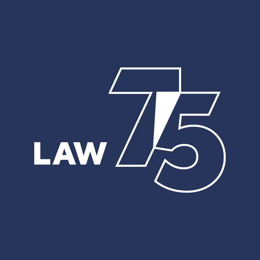 Faculty of Law 75 logo