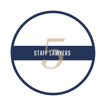 5 staff lawyers