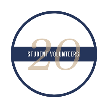 20 student volunteers