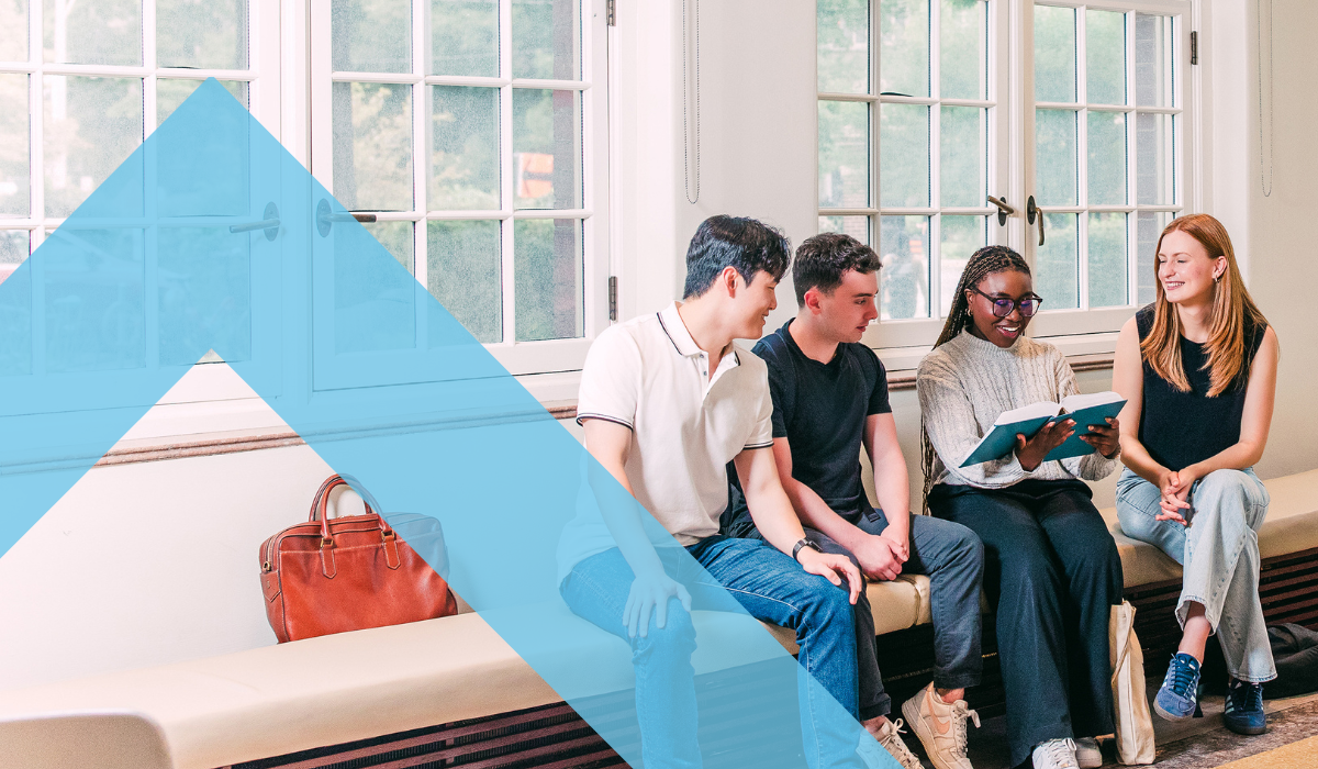 Four U of T Law students meet in the Rowell Room